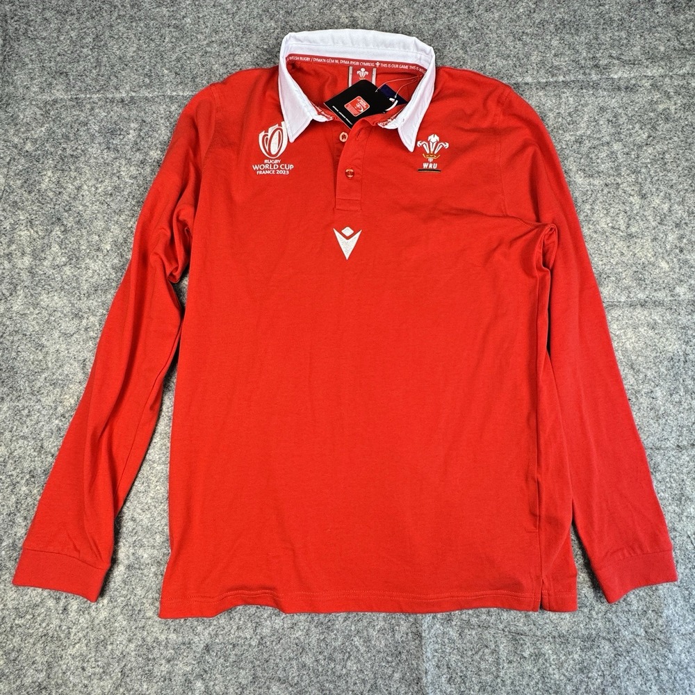 Wales WRU World Cup Home Rugby Shirt Jersey France 2023 XXL Longsleeve